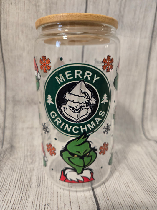 Grinchmas Coffee Libby Glass 16oz