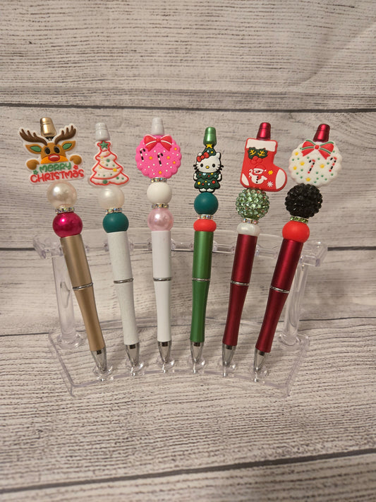 Christmas Beaded Pens