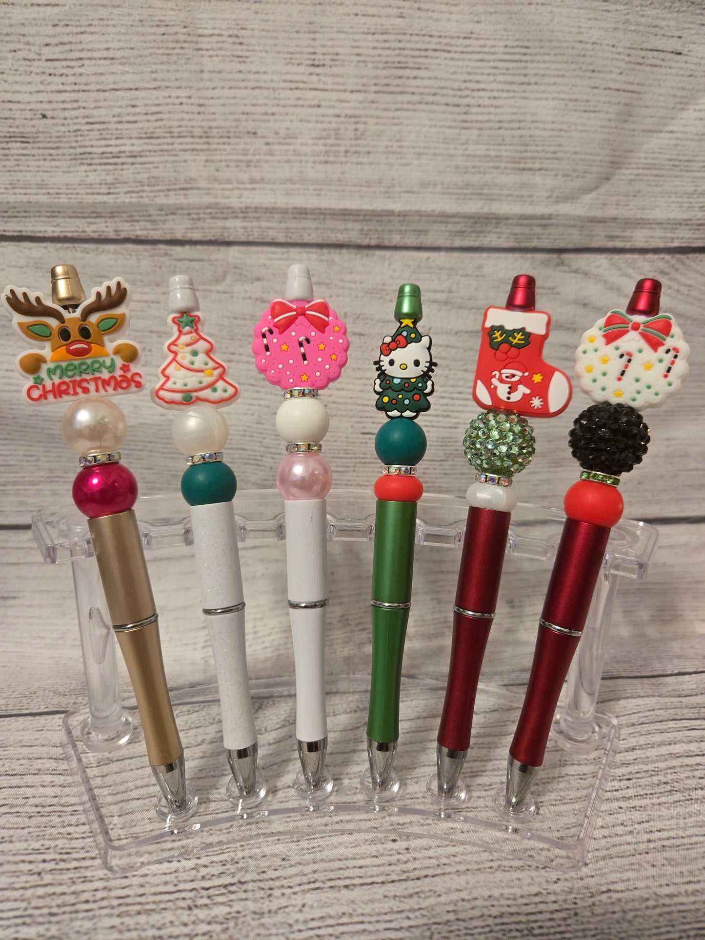 Christmas Beaded Pens