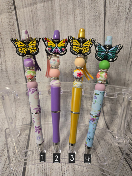 Butterfly Beaded Pens