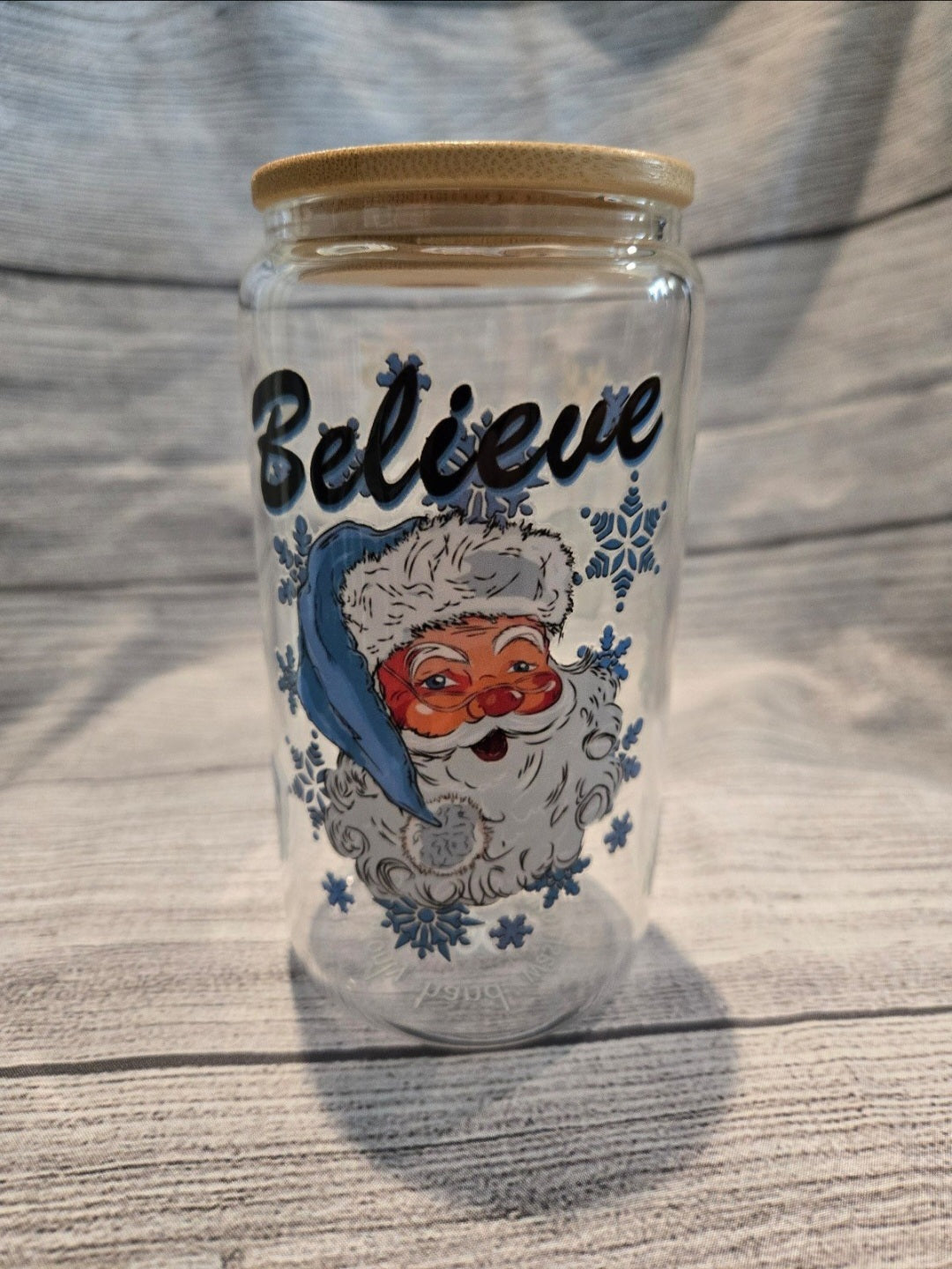 Santa Libby Glass 16oz