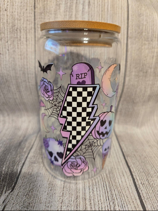 Halloween Purple Libby Glass 16oz