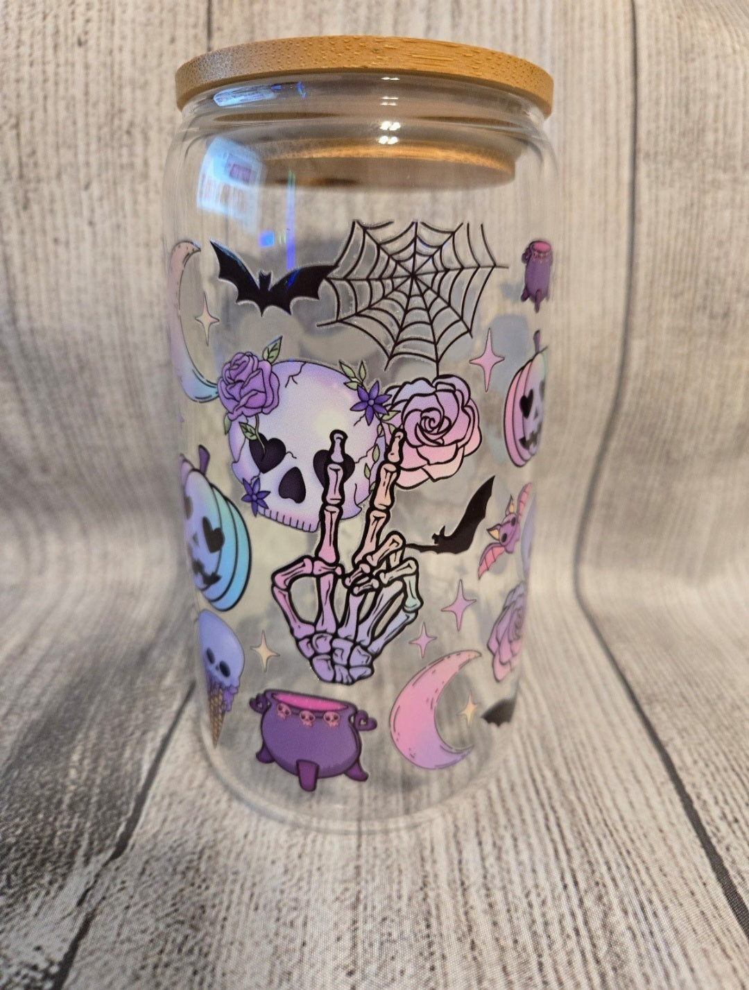 Halloween Purple Libby Glass 16oz