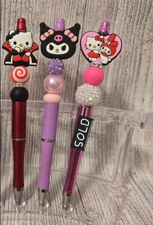 Hello Kitty Beaded Pens