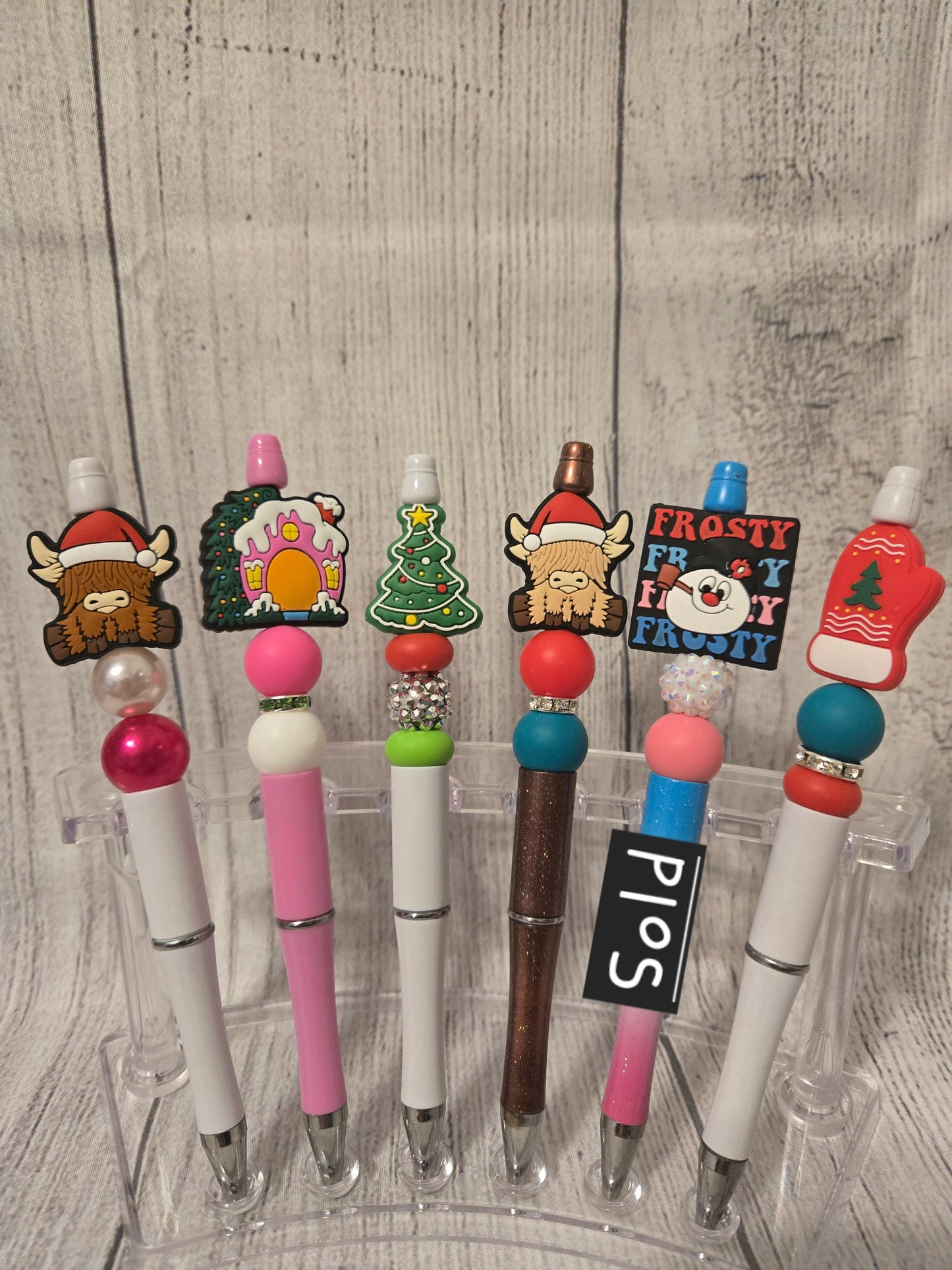 Christmas Beaded Pens