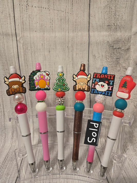 Christmas Beaded Pens